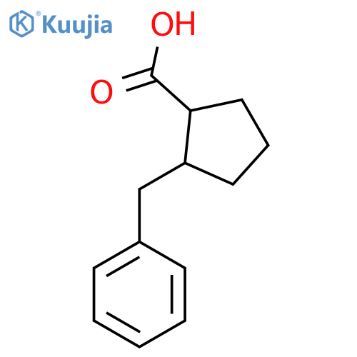 2-Benzylcyclopentane-1-carboxylic acid structure