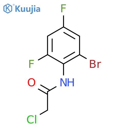 N-(2-Bromo-4,6-difluorophenyl)-2-chloroacetamide structure