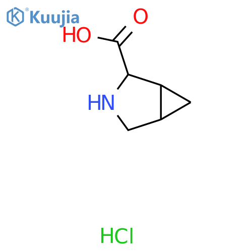rel-(1S,2S,5R)-3-azabicyclo[3.1.0]hexane-2-carboxylic acid;hydrochloride structure