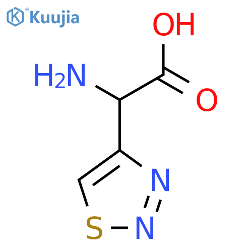 2-Amino-2-(1,2,3-thiadiazol-4-yl)acetic acid structure