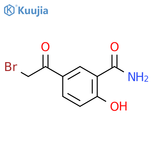 5-(Bromoacetyl)-2-hydroxybenzamide structure