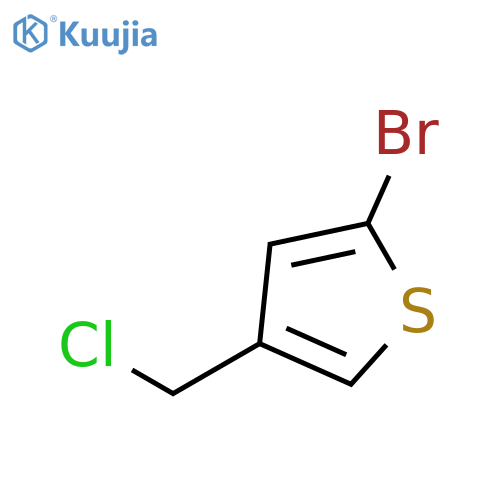 2-bromo-4-(chloromethyl)thiophene structure