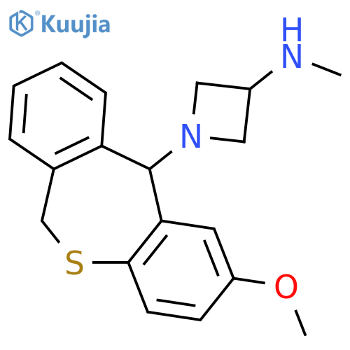 1-(2-methoxy-6,11-dihydrodibenzo[b,e]thiepin-11-yl)-N-methylazetidin-3-amine structure