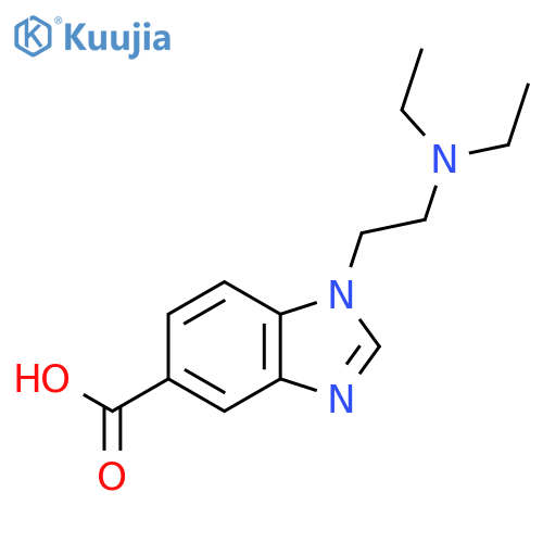 1-[2-(diethylamino)ethyl]-1H-benzimidazole-5-carboxylic acid structure