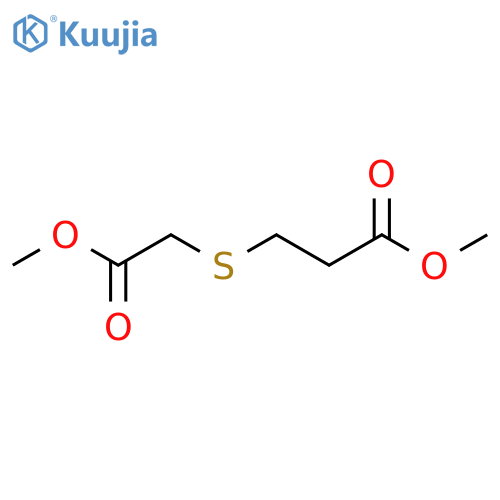 methyl 3-(2-methoxy-2-oxo-ethyl)sulfanylpropanoate structure