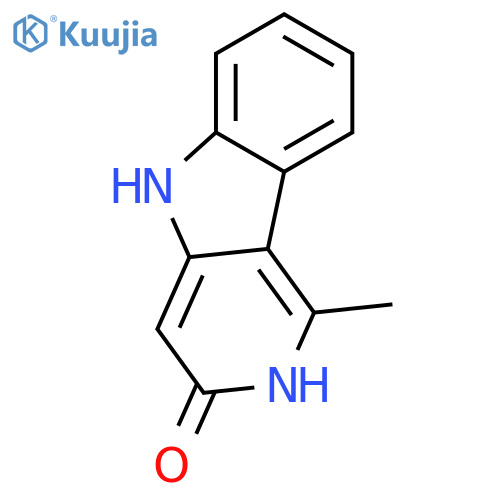 3H-Pyrido[4,3-b]indol-3-one,2,5-dihydro-1-methyl- structure