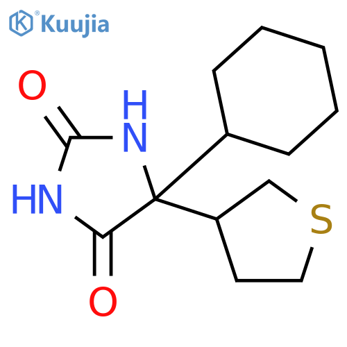 5-cyclohexyl-5-(thiolan-3-yl)imidazolidine-2,4-dione structure