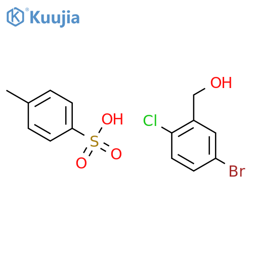Benzenemethanol, 5-bromo-2-chloro-, 4-methylbenzenesulfonate structure