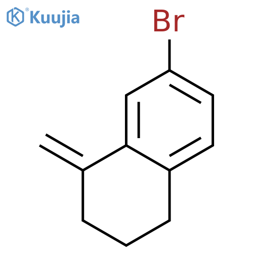 7-bromo-1-methylidene-1,2,3,4-tetrahydronaphthalene structure