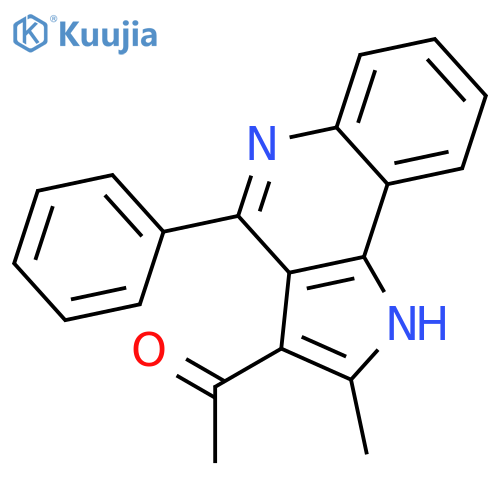 Ethanone, 1-(2-methyl-4-phenyl-1H-pyrrolo[3,2-c]quinolin-3-yl)- structure