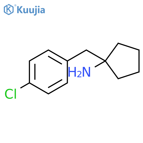 Cyclopentanamine, 1-[(4-chlorophenyl)methyl]- structure