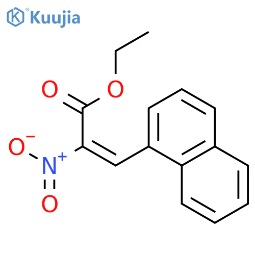 2-Propenoic acid, 3-(1-naphthalenyl)-2-nitro-, ethyl ester structure