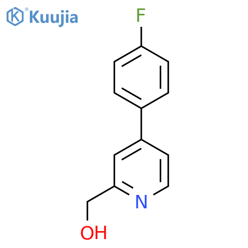 [4-(4-Fluoro-phenyl)-pyridin-2-yl]-methanol structure
