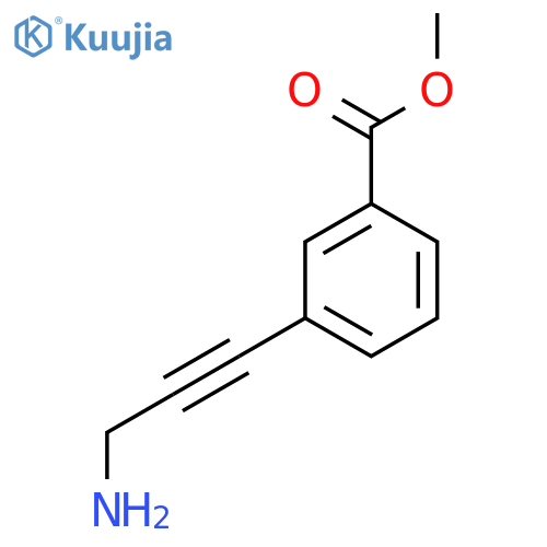 Methyl 3-(3-aminoprop-1-yn-1-yl)benzoate structure