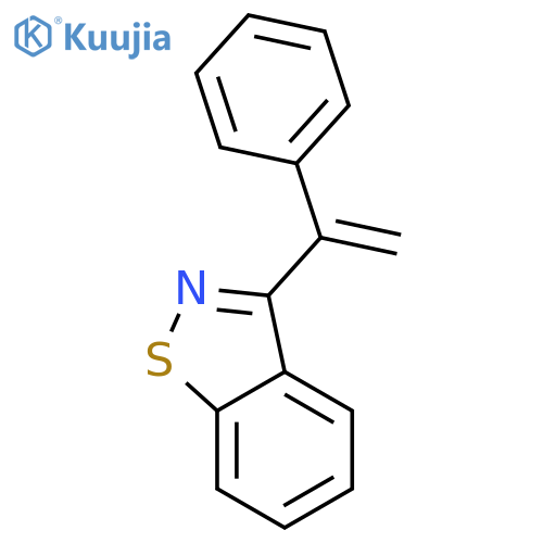 1,2-BENZISOTHIAZOLE, 3-(1-PHENYLETHENYL)- structure