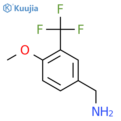 1-4-methoxy-3-(trifluoromethyl)phenylmethanamine structure