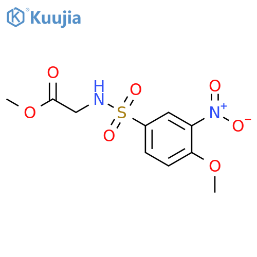 methyl 2-(4-methoxy-3-nitrobenzenesulfonamido)acetate structure