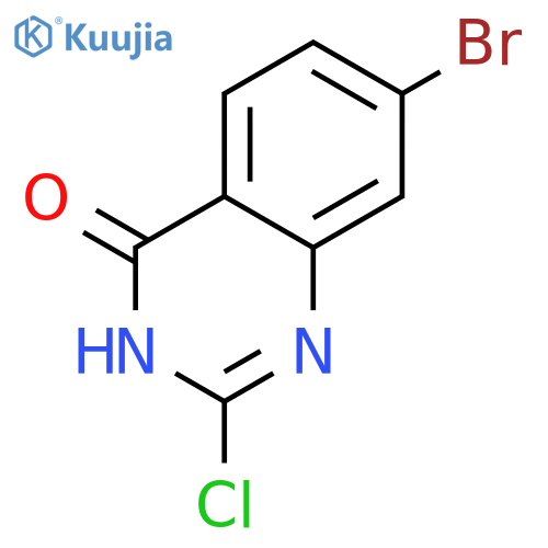7-bromo-2-chloro-3,4-dihydroquinazolin-4-one structure