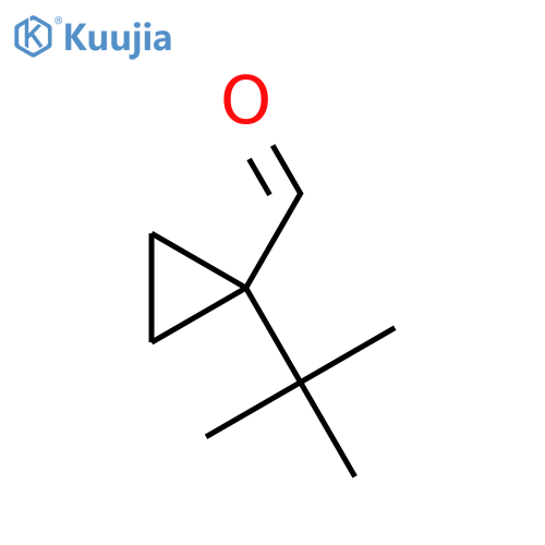 1-tert-butylcyclopropane-1-carbaldehyde structure