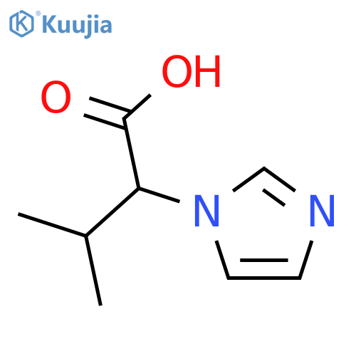 2-(1H-imidazol-1-yl)-3-methylbutanoic acid structure
