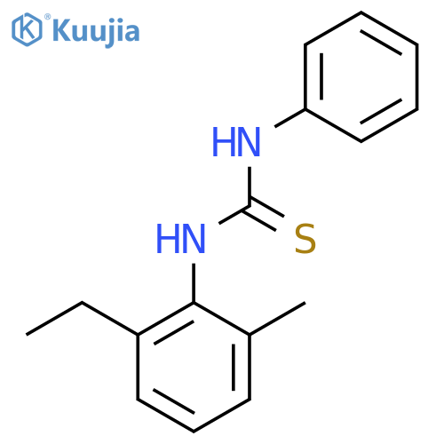 3-(2-ethyl-6-methylphenyl)-1-phenylthiourea structure
