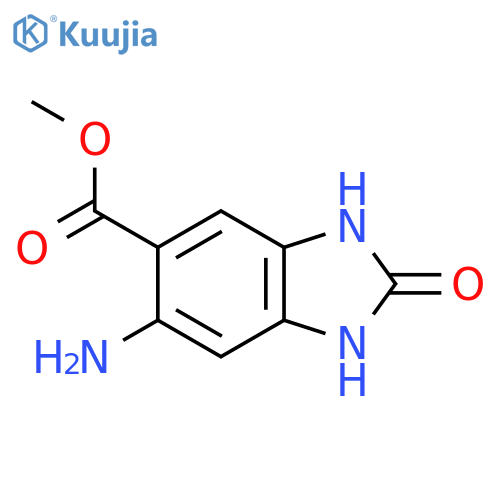 methyl 6-amino-2-oxo-2,3-dihydro-1H-1,3-benzodiazole-5-carboxylate structure