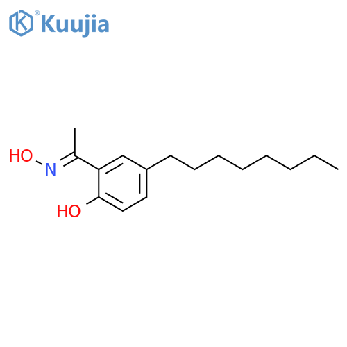 6-[1-(Hydroxyamino)ethylidene]-4-octylcyclohexa-2,4-dien-1-one structure