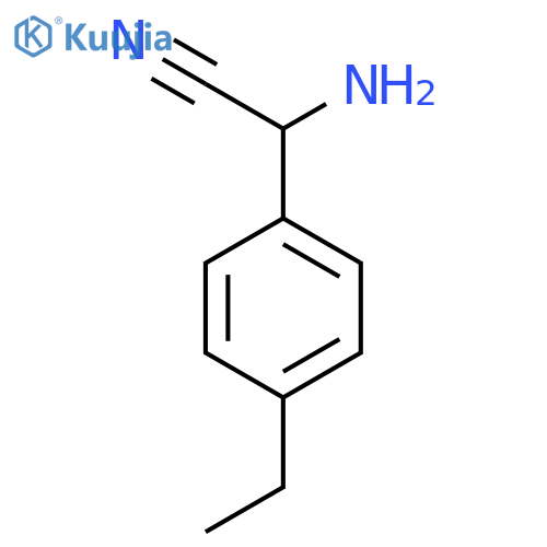 2-Amino-2-(4-ethylphenyl)acetonitrile structure