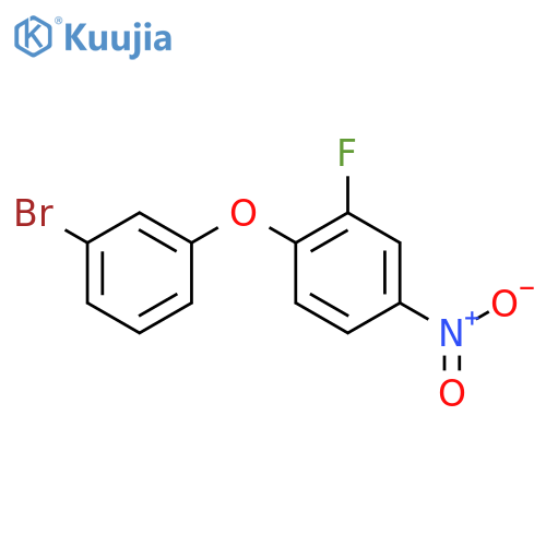 1-(3-Bromophenoxy)-2-fluoro-4-nitrobenzene structure