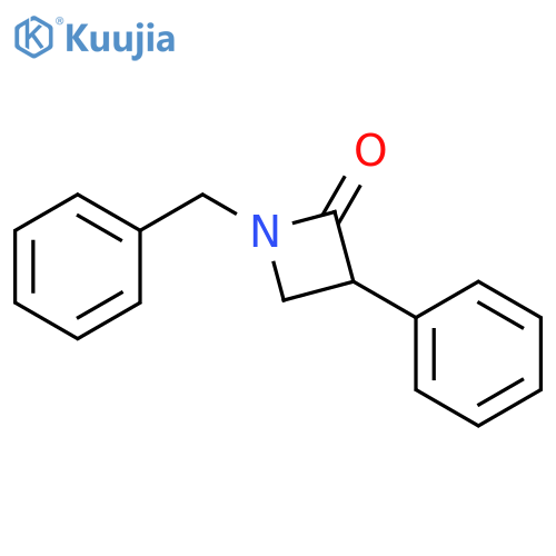 1-benzyl-3-phenylazetidin-2-one structure