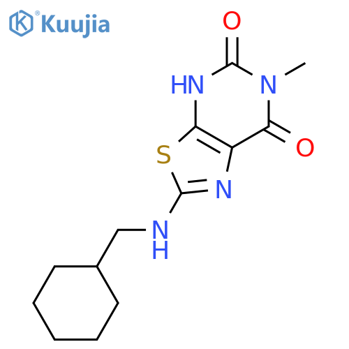 Thiazolo[5,4-d]pyrimidine-5,7(4H,6H)-dione,2-[(cyclohexylmethyl)amino]-6-methyl- structure