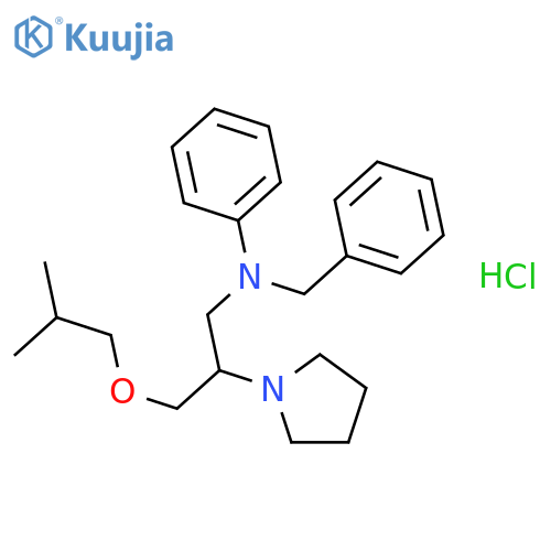 Bepridil hydrochloride hydrate structure