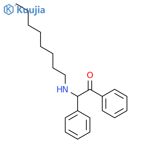 2-(octylamino)-1,2-diphenylethanone;hydrochloride structure