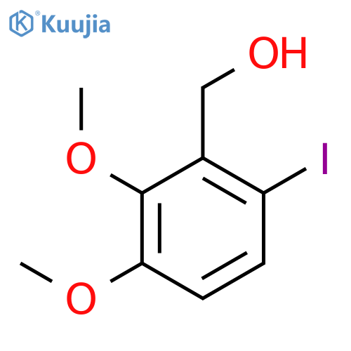 Benzenemethanol, 6-iodo-2,3-dimethoxy- structure