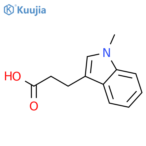 3-(1-methyl-1H-indol-3-yl)propanoic Acid structure