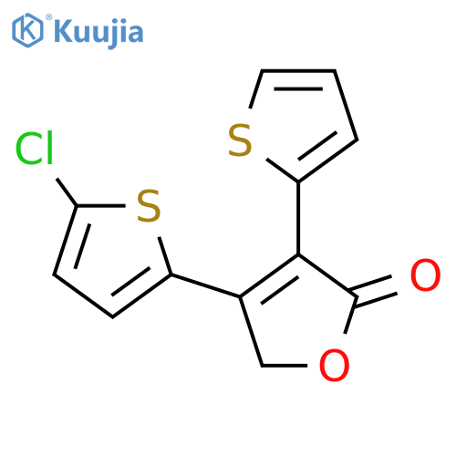 4-(5-Chlorothiophen-2-yl)-3-(thiophen-2-yl)-2,5-dihydrofuran-2-one structure