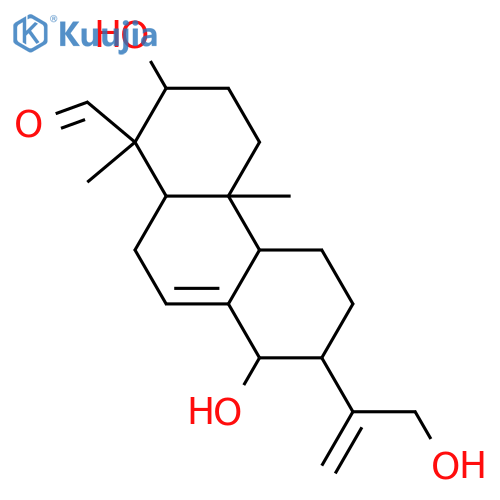 7,15(17)-Abietadiene-3,14,16,18-tetrol; (ent-3β,13α,14α)-form, 18-Aldehyde structure