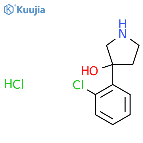 3-(o-Chlorophenyl)-3-pyrrolidinol hydrochloride structure