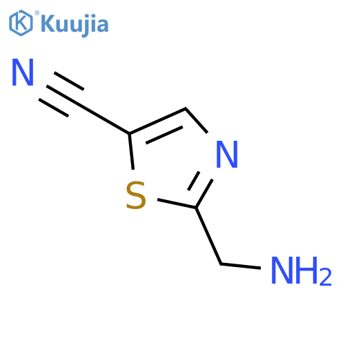 2-(Aminomethyl)thiazole-5-carbonitrile structure