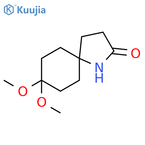 8,8-Dimethoxy-1-azaspiro[4.5]decan-2-one structure