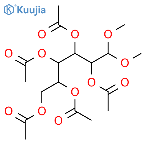 (2,4,5,6-tetraacetyloxy-1,1-dimethoxyhexan-3-yl) Acetate structure