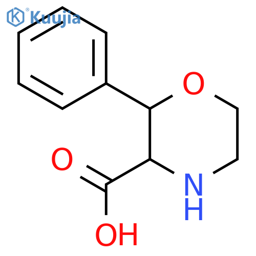 2-Phenyl-morpholine-3-carboxylic acid structure
