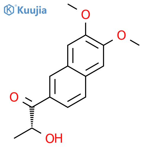 1-Propanone, 1-(6,7-dimethoxy-2-naphthalenyl)-2-hydroxy-, (2R)- structure
