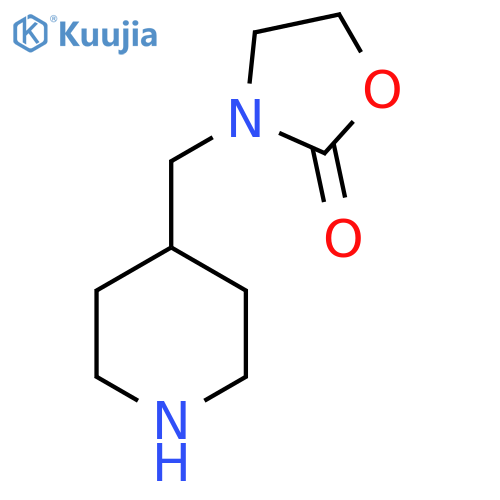 3-(Piperidin-4-ylmethyl)oxazolidin-2-one structure