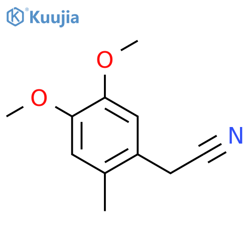 2-(4,5-Dimethoxy-2-methylphenyl)acetonitrile structure