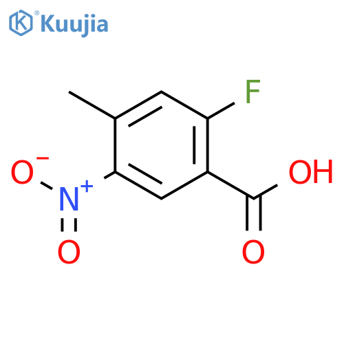 2-Fluoro-4-methyl-5-nitrobenzoic acid structure