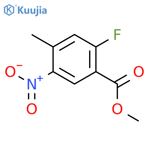 Methyl 2-fluoro-4-methyl-5-nitrobenzoate structure