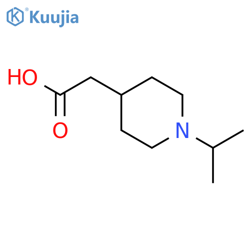 (1-Isopropylpiperidin-4-yl)acetic acid structure