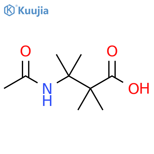 3-acetamido-2,2,3-trimethylbutanoic acid structure