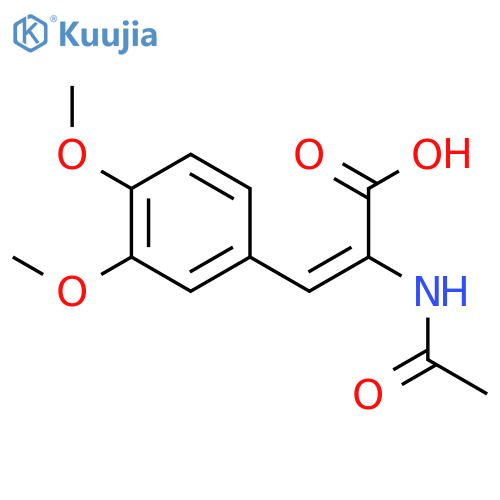 (2e)-2-acetamido-3-(3,4-dimethoxyphenyl)acrylic Acid structure